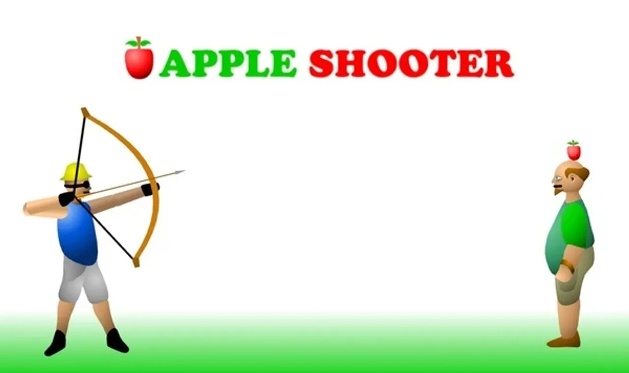 Apple Shooter - Official Image on Snow Rider 3D Apple Shooter Poster - Play on Snow Rider 3D