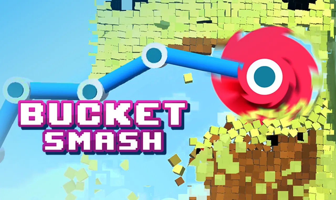 Bucket Smash - Official Image on Snow Rider 3D Bucket Smash Poster - Play on Snow Rider 3D