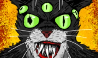 Cat Fred Evil Pet - Play on Snow Rider