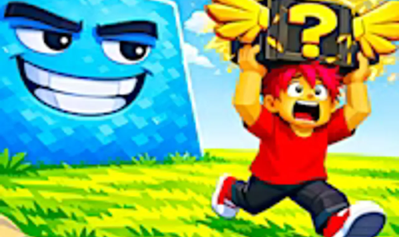 Escape Waves for Lucky Blocks - Official Image on Snow Rider 3D Escape Waves for Lucky Blocks Poster - Play on Snow Rider 3D