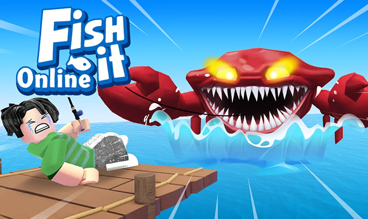 Fish It Online - Official Image on Snow Rider 3D Fish It Online Poster - Play on Snow Rider 3D