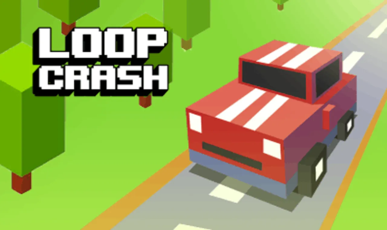 Loop Crash - Official Image on Snow Rider 3D Loop Crash Poster - Play on Snow Rider 3D
