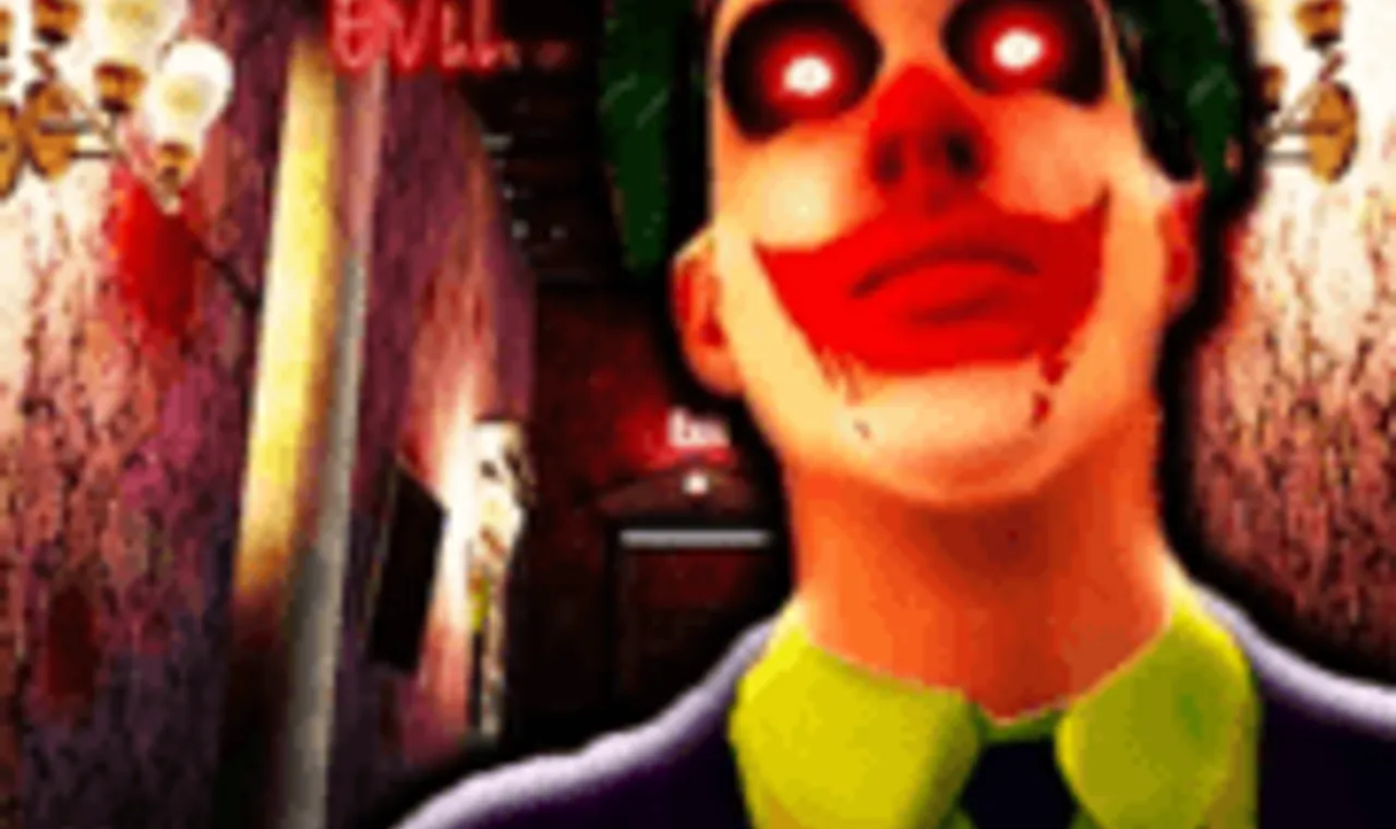 Scary House Clown Evil - Official Image on Snow Rider 3D Scary House Clown Evil Poster - Play on Snow Rider 3D